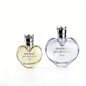 Romantic Heart-Shaped Crown Cap Perfume Bottle Collection (40ml / 90ml)l AWG5456 AWK996